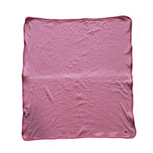 Baby Gap Pink White Stripe Blanket Swaddle Lovey Cotton Double Sided Teddy Bear